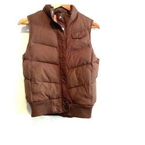 Gap big Girls Vest size xs color Brown